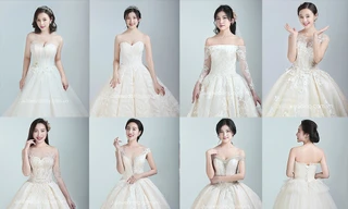 Quỳnh Cool và 'hai cô gái trong Thành phố' khoe váy cưới 2019