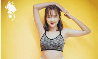 Nữ sinh Báo chí căng đầy sức sống với trang phục thể thao