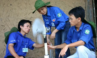 Ảnh thanh niên tình nguyện trong chùm ảnh "Sức trẻ tình nguyện" của tác giả Nguyễn Đăng Khoa đạt giải nhất Giải báo chí toàn quốc về công tác đoàn và phong trào thanh thiếu nhi năm 2019.