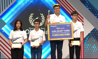 Đáp nhanh đối xoay, nam sinh Hải Phòng toàn thắng Đường lên đỉnh Olympia