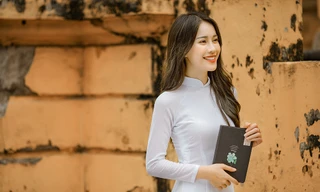 Á khôi sinh viên lung linh ảnh chia tay mái trường