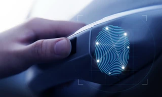 Hyundai Santa Fe 2019 sẽ có cảm biến vân tay.