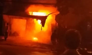 Cháy lớn dãy trọ.