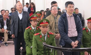 Các bị cáo tại tòa.