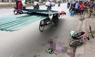 Hiện trường vụ tai nạn.