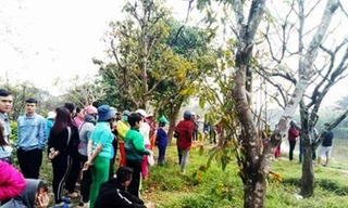 Nơi phát hiện thi thể nam sinh. Ảnh: T.Thành