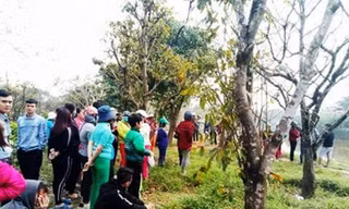 Nơi phát hiện thi thể nam sinh. Ảnh: T.Thành