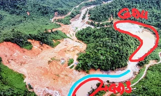 Vị trí của bước tìm kiếm đầu tiên trong giai đoạn 4 trên sông Rào Trăng đã được đề xuất, khoanh vùng.