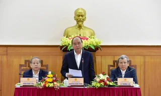 Thủ tướng Chính phủ làm việc với cán bộ chủ chốt tỉnh Thừa Thiên Huế.