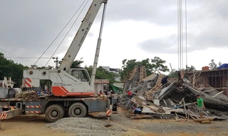 Số lượng nạn nhân vụ sập giàn giáo cây xăng ở Huế