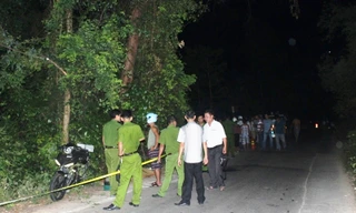 Hiện trường vụ tai nạn gây chết người tại chỗ 