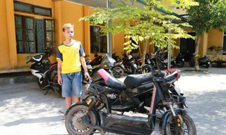 "Siêu trộm" Hoàng Lê Tuấn Kiệt và tang vật của các vụ trộm do đối tương này gây ra