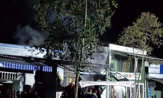 Hiện trường vụ cháy. Nguồn ảnh: Facebook