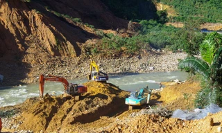 Dòng chảy sông Rào Trăng sẽ được nắn chỉnh phục vụ công tác tìm kiếm trong giai đoạn mới này.