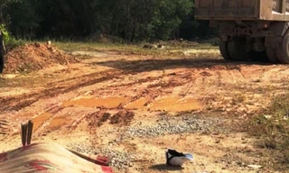 Hiện trường vụ tai nạn giao thông thương tâm