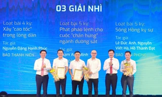 Báo Tiền Phong đạt giải Nhì cuộc thi viết về ngành Giao thông vận tải