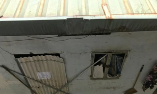 Khu phòng trọ xảy ra vụ cháy.