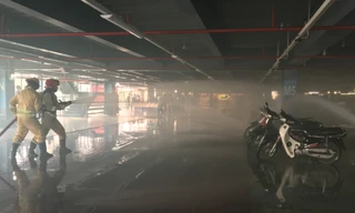 Diễn tập chữa cháy điểm “nóng” ở sân bay Tân Sơn Nhất