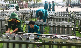 Cận cảnh trận địa pháo hoa ở TP.HCM trước giờ khai hỏa