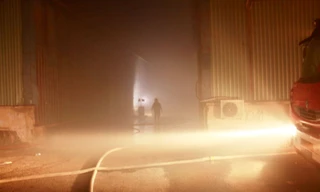 Hiện trường vụ cháy.