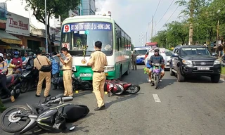 Hiện trường tai nạn.