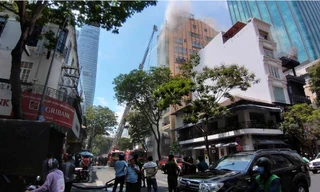 Hiện trường vụ cháy.