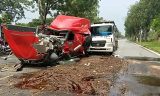 Hiện trường vụ tai nạn.