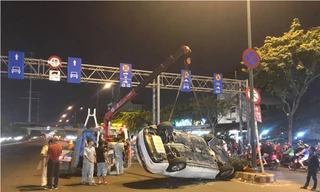 Hiện trường vụ tai nạn.