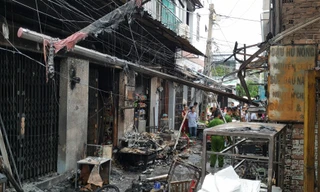 Hiện trường vụ cháy.