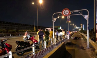 Hiện trường vụ tai nạn.