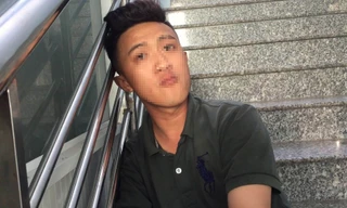 Trần Mai Xuân Thiện tại cơ quan công an.