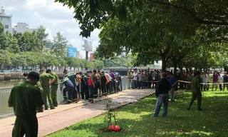 Khu vực phát hiện thi thể.