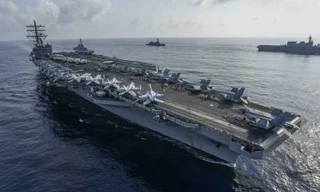 Tàu sân bay USS Ronald Reagan của Hải quân Mỹ. Ảnh: US Navy