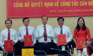 Bà Rịa-Vũng Tàu điều động, bổ nhiệm nhiều lãnh đạo cấp sở