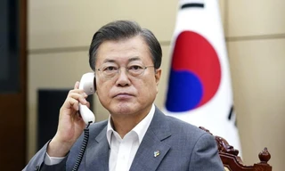 Một đài quan sát ở khu vực biên giới giữa Hàn Quốc và Triều Tiên. (Ảnh: Reuters)