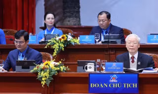 Toàn cảnh phiên trọng thể Đại hội Đoàn toàn quốc lần thứ XII