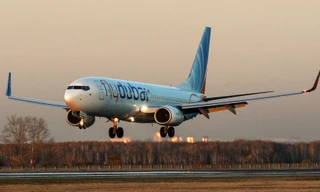 Một chiếc máy bay của hãng hàng không Flydubai