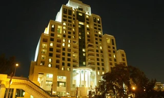 Khách sạn Four Seasons ở Damascus nhìn về đêm