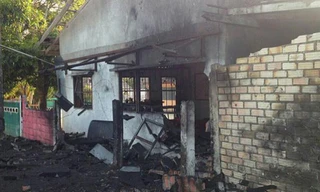 Hiện trường vụ nổ bom tại huyện Sungai Padeng, tỉnh Narathiwat, Thái Lan sáng 14/3