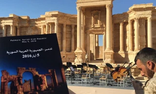 Buổi hòa nhạc được tổ chức tại nhà hát La Mã ở thành phố cổ Palmyra, Syria