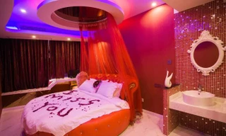Khách sạn chủ đề tình yêu rất hút khách dịp Valentine ở Trung Quốc
