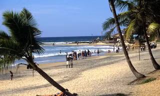 Bãi biển Kerala, miền nam Ấn Độ, nơi vụ tấn công kinh hoàng vừa xảy ra