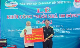 Góp 100 đồng/ngày xây nhà tặng đồng đội