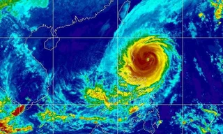 Khoảng chiều 30/10, bão Yutu sẽ đi vào biển Đông