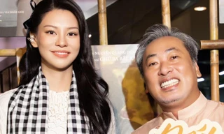 Đạo diễn Nguyễn Quang Dũng công khai nắm tay bạn gái Bùi Lan Hương