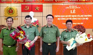 Hai Phó Giám đốc Công an tỉnh Long An nhận nhiệm vụ mới ở Bộ Công an