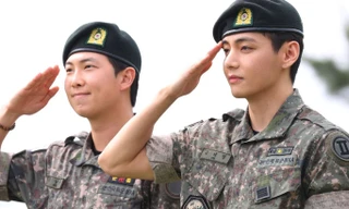 V và RM (BTS) xuất ngũ