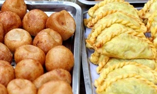 Ngày lạnh đi ăn quẩy nóng, bánh gối lót dạ