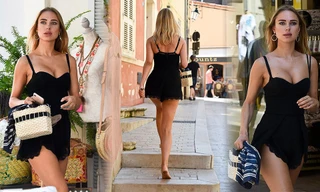 Ngắm Kimberley Garner đẹp nuột nà, gợi cảm với váy 2 dây siêu ngắn