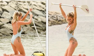 Laura Anderson khoe dáng đẹp ngất ngây trên biển